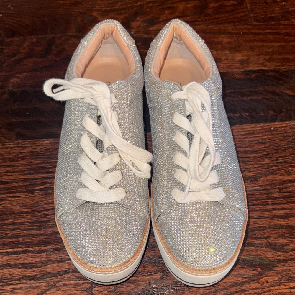 Sparkling Silver Women's Sneakers